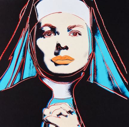 Andy Warhol (après) 
Portrait d'Ingrid Bergman, 19