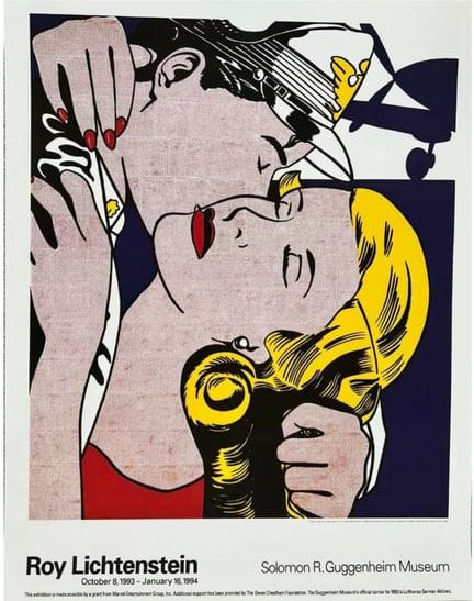 Roy Lichtenstein –
The Kiss (Guggenheim) 1993

Sie
