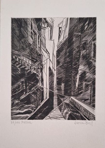 George Ball (1929–2010)
Passage

Kupferstich und K