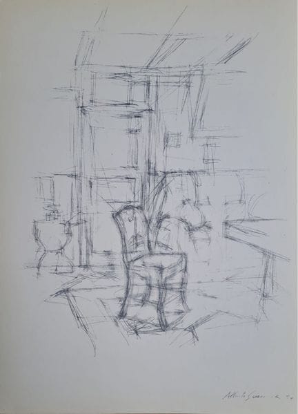 Alberto Giacometti (1901–1966)
Interieur mit Stuhl