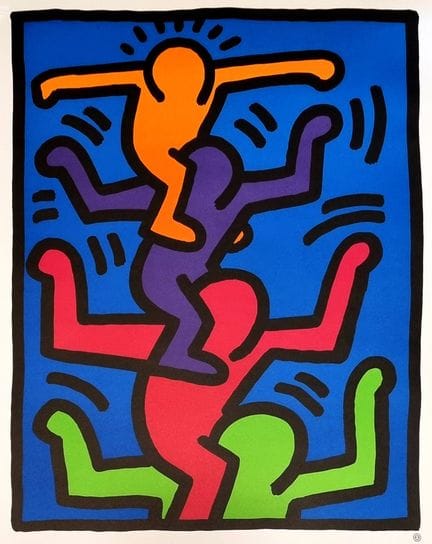 Keith Haring (nach einem Werk von)
Vier Figuren, 1