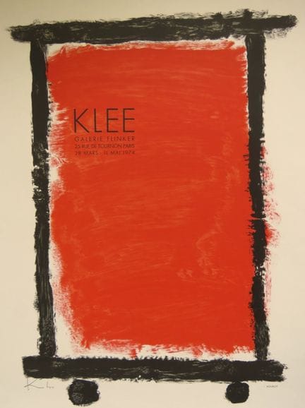 Paul Klee (1879-1940)

Rare affiche originale d'ex