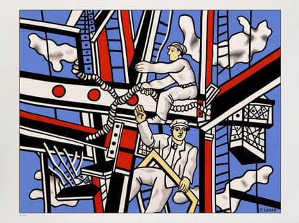 Fernand Léger (nach)
Die alten Baumeister

Siebdru