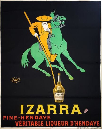 Zulla
Izarra-Likör, 1908

Seltenes lithografisches