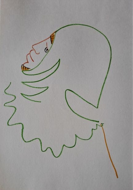 Jean Cocteau (1889-1963)
L'homme triste

Lithograp