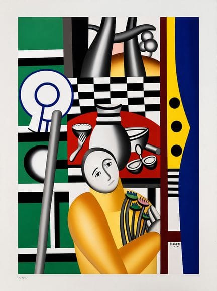 Fernand Léger (nach)
Frau in einem Garten

Siebdru