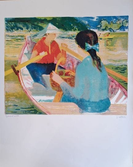 Paul Collomb (1921–2010)
Mädchen im Boot

Original
