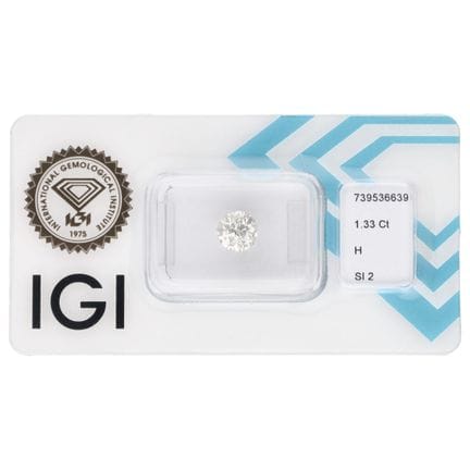 1,33 ct. IGI-zertifizierter Naturdiamant im Old Eu