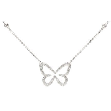 Collier Messika « Butterfly » en or blanc 18 carat