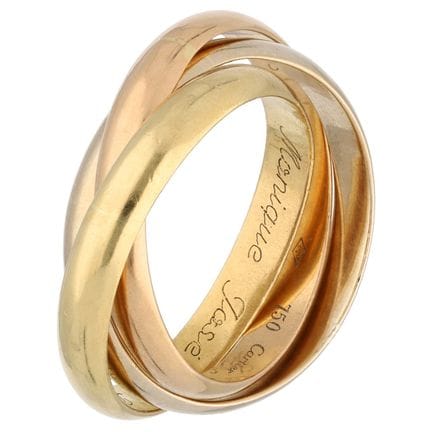 Anello Cartier “Tinity de Cartier” in oro tricolor