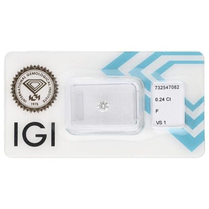 0,24 ct. IGI-zertifizierter natürlicher Diamant im