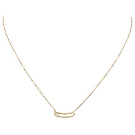 Collier en or jaune 14 carats serti d'un diamant
L