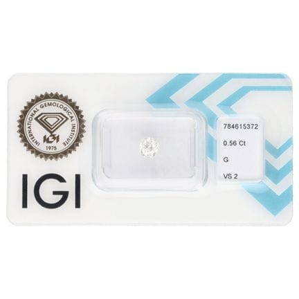 0,56 ct. IGI-zertifizierter Naturdiamant im Old-Mi