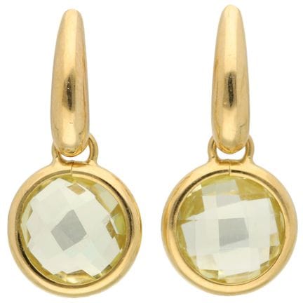 Ohrstecker aus 18-karätigem Gelbgold, besetzt mit 
