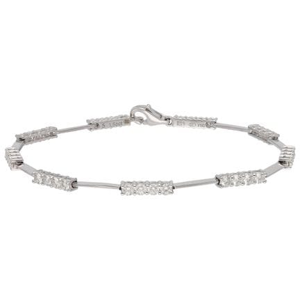 Armband aus 18 Karat Weißgold, mit Diamanten beset