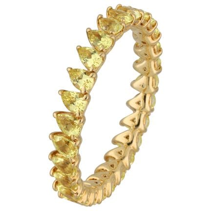 Anello eternity in oro giallo 18 carati con diaman