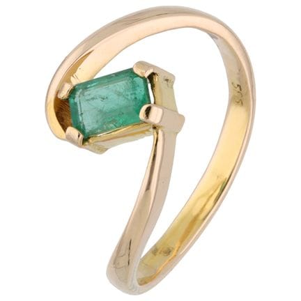 Ring aus 14-karätigem Roségold, besetzt mit einem 