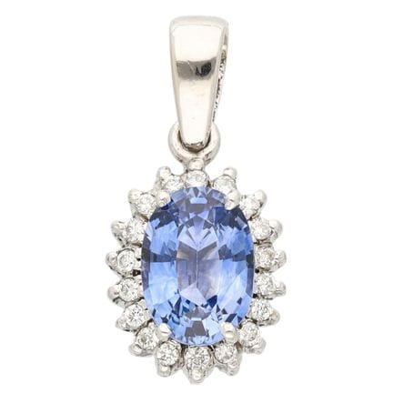 12K-Anhänger mit einem 1,65 ct schweren Ceylon-Sap