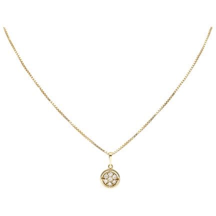 Collier en or jaune 18 carats avec un pendentif se