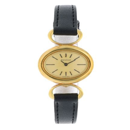 Sans réserve - Jaeger-LeCoultre Etrier Oval 18K. 6