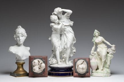 European school: A varied collection of five marbl