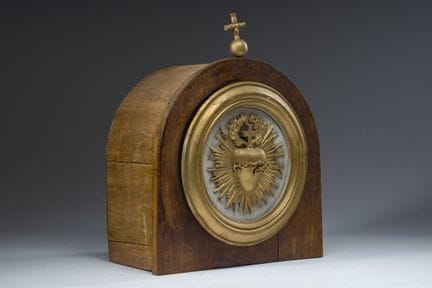 Tabernacle belge en bois représentant le « Cœur br