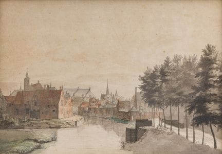 J.A.J. Fachy (19. Jh.): Blick auf den Sint-Antoniu