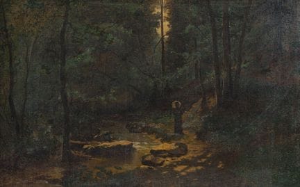 Gustave Eugène Castan (1823–1892): Elegante Dame m