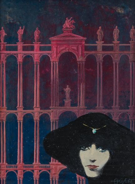 Gaston Bogaert (1918–2008): „Aigue marine“, Öl auf