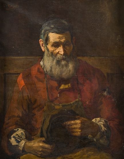 Louis Tytgadt (1841–1918): Porträt eines alten Man