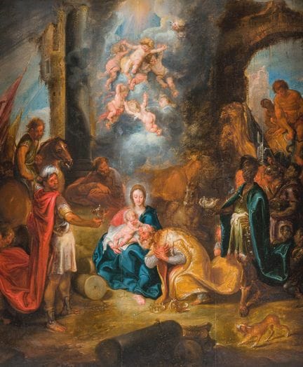 Simon de Vos (1603–1676): Die Anbetung der Könige,