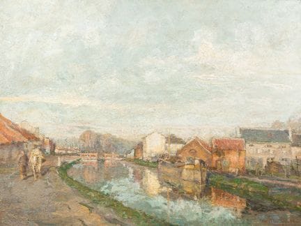 Willem Van den Bruel (1871–1942): Die Schleuse bei