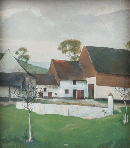 Belgische Schule, Dewez (20. Jh.): „Ferme à Viller