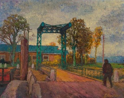 Petrus Mertens (1919–1986): „Walker at Astene Sas“