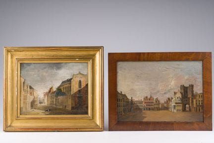 P.F. Pollmann (19. Jh.) und signaturlos: Zwei Stad