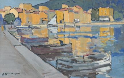 Jean Guindon (1883–1976): Blick auf einen Hafen in