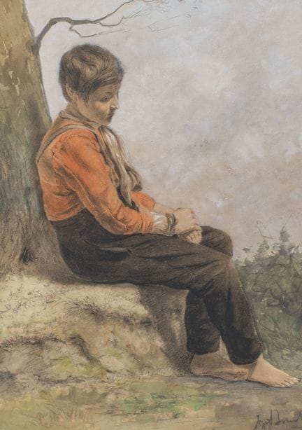 Jozef Israëls (1824–1911, im Stil von): Unter eine