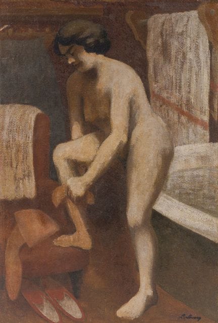 Laurent Armand Levacq (1887–1943): Badezeit, Öl au