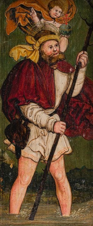 Deutsche Schule: Der heilige Christophorus mit dem