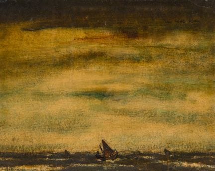 Willem Van Hecke (1893–1976): Meereslandschaft, Öl