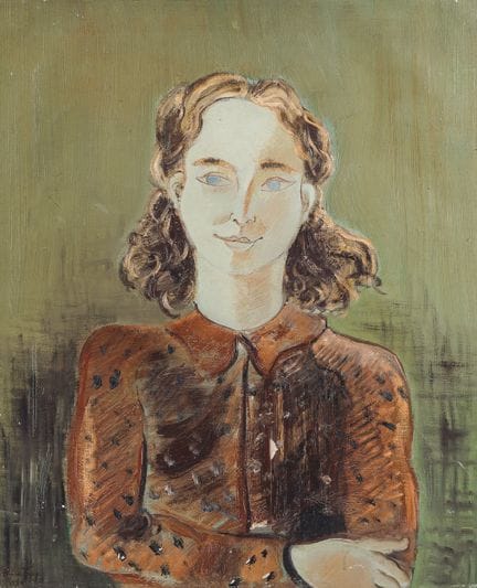 Alice Frey (1895–1981): Porträt einer Dame, Öl auf