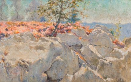 Leopold Müller (1879–1961): „Bruyères en fleurs su