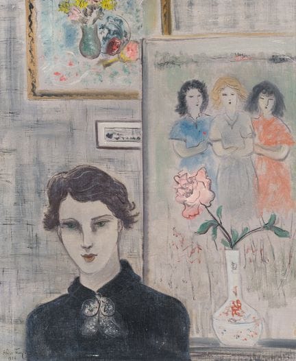 Alice Frey (1895–1981): Im Atelier, Öl auf Leinwan