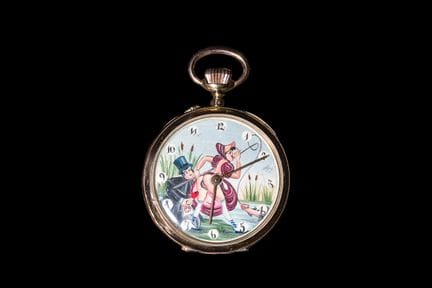 Montre de poche Zenith « cylindre dix rubis » en o