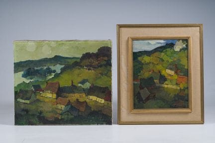 Hilaire Van Biervliet (1891–1982): Zwei Landschaft