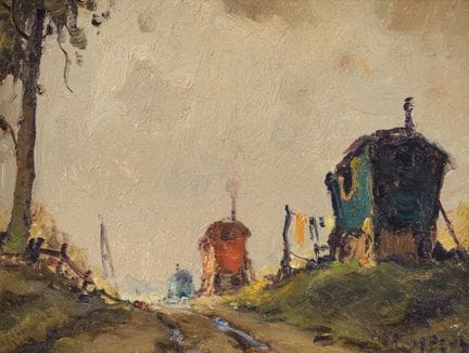 Piet Lippens (1890–1981): Karawanen in einer Lands