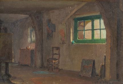 Piet Lippens (1890–1981): Blick in das Atelier des