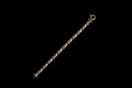 Bracelet en or jaune et blanc 18 carats, XXe siècl
