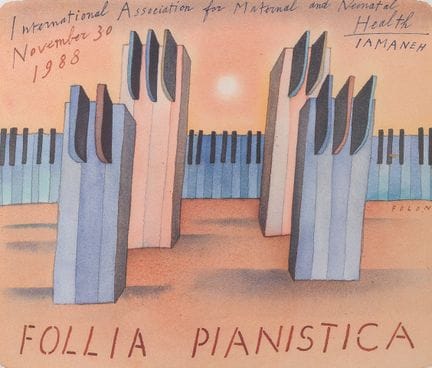 Jean-Michel Folon (1934–2005): „Follia pianistica“