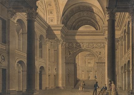 Bernard Neyt (1825–1880): Innenansicht der Aula Ac